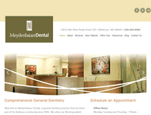 Tablet Screenshot of meydenbauerdental.com